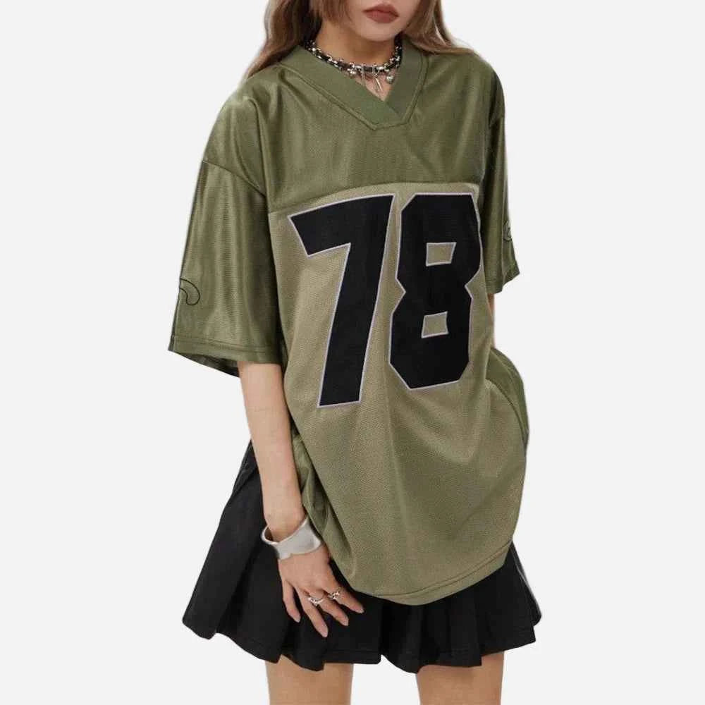 Retro Digital Print Short Sleeve Sports T-Shirt
