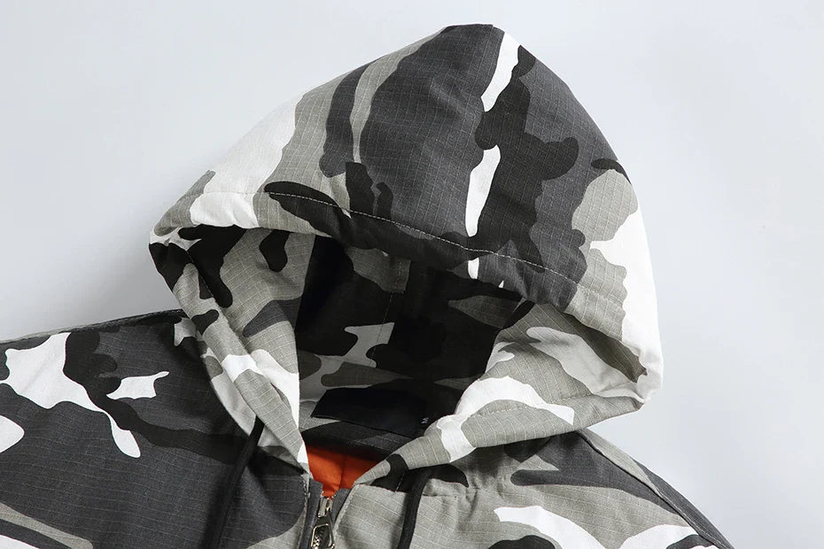 Disruptive Camouflage Elastic Waist Jacket