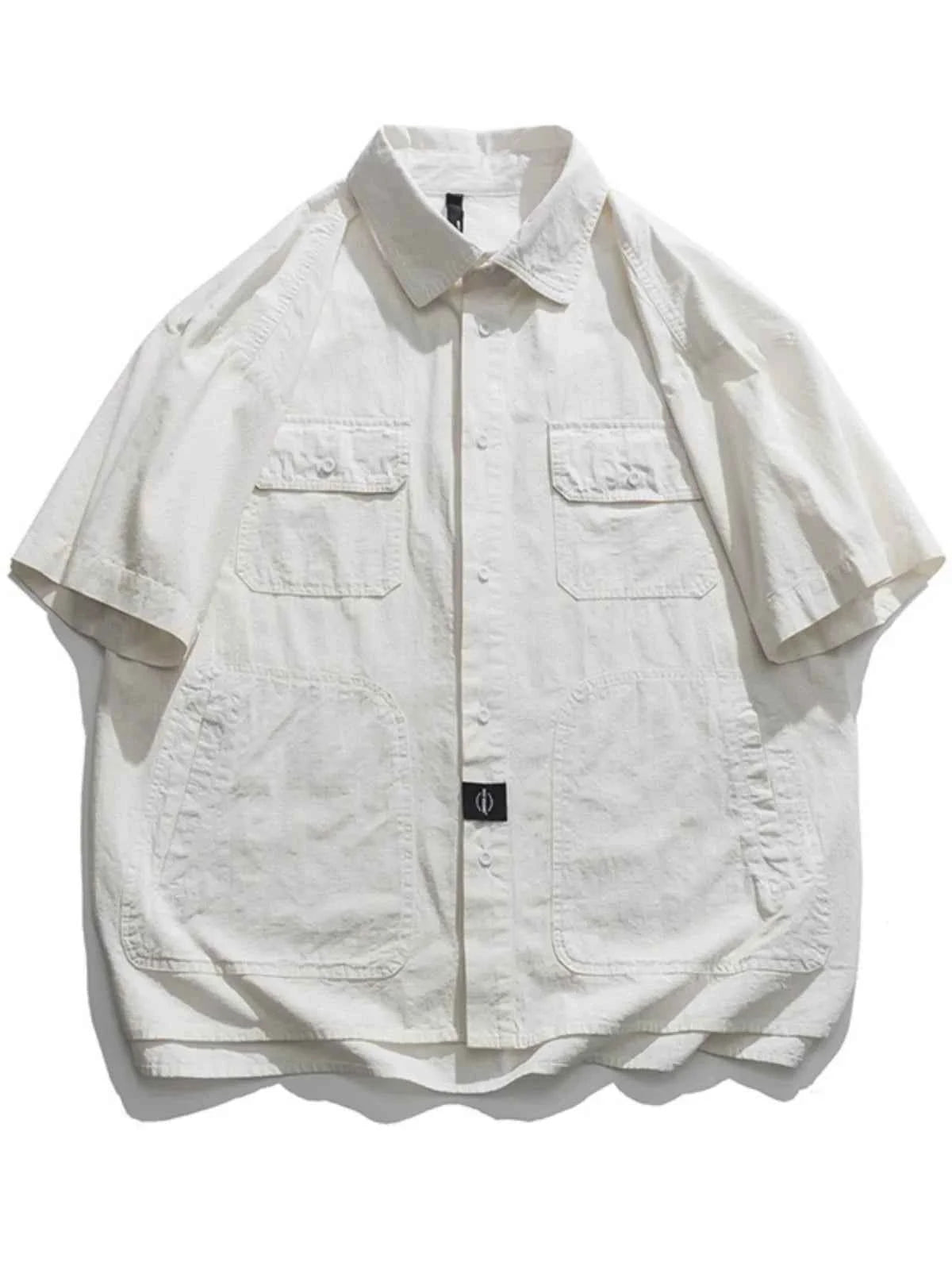 Vintage Japanese Loose Short Sleeve Shirt