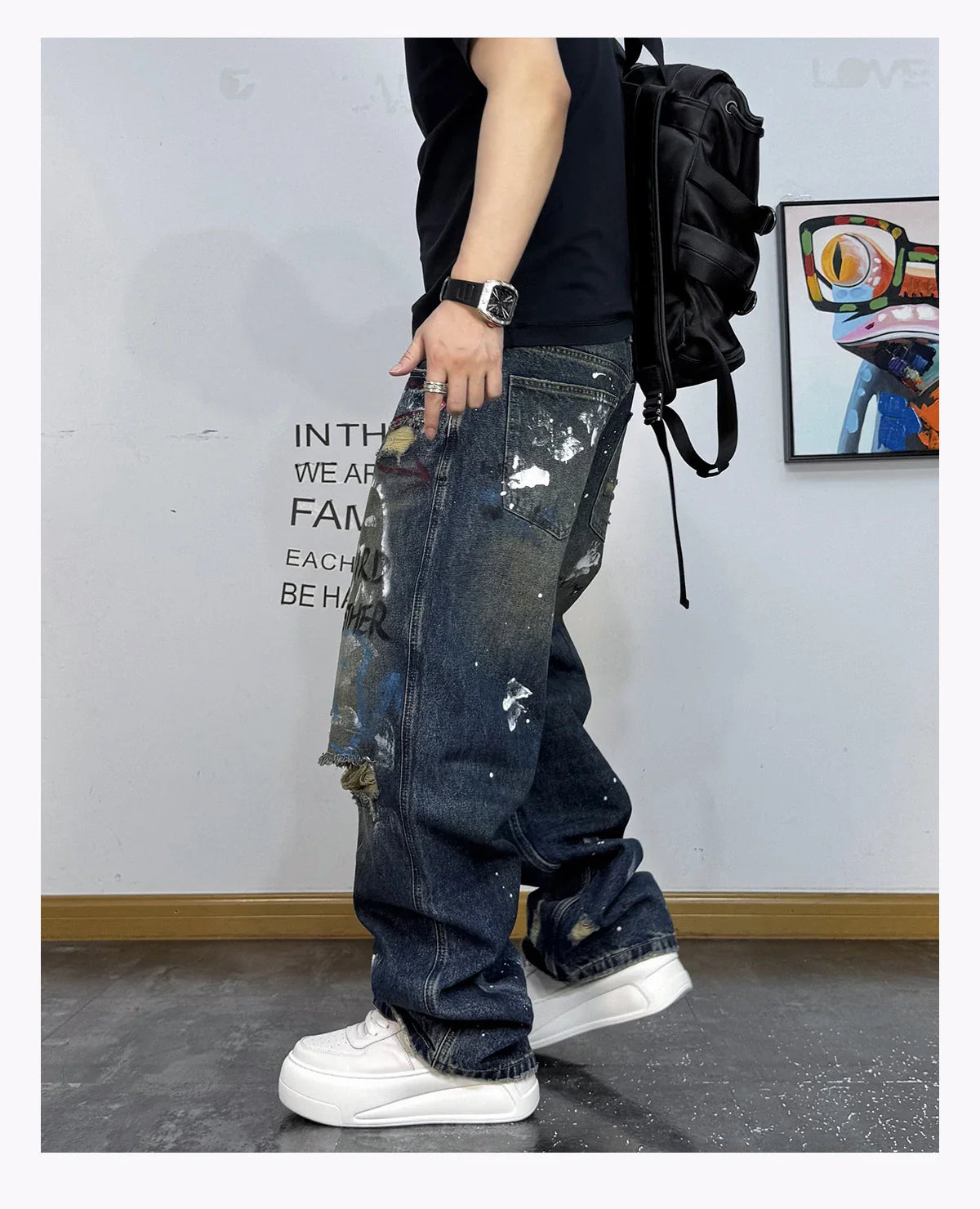 Third Brother Ripped Denim Jeans