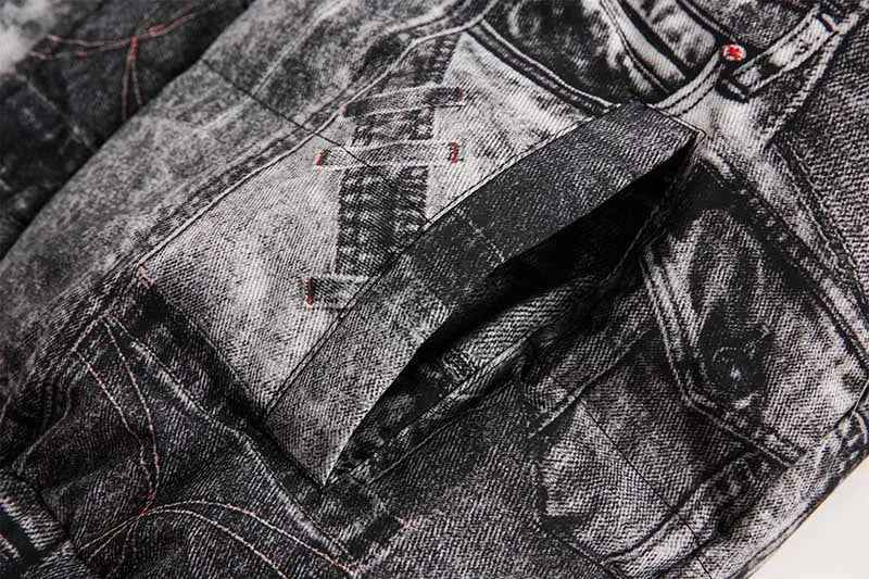 Minimalist Graffiti Printed Loose Hip Hop Jacket