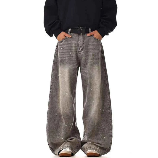 Baggy Gray Vintage High Waisted Jeans