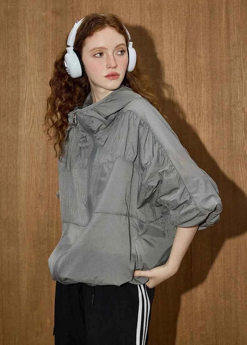 Lightweight Cooling Sun Hooded Windbreaker Jacket