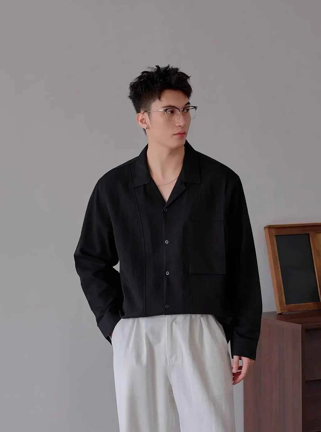 Classic Luxury Striped Long Sleeve Business Shirt