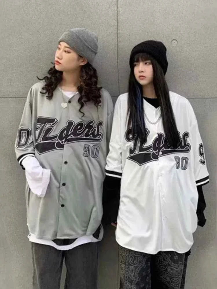 Streetwear Oversize Vintage Printed Hip Hop Shirt