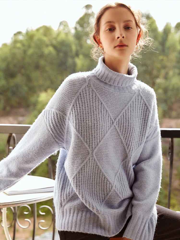 Y2K Cozy Chic Turtle Neck Casual Sweater