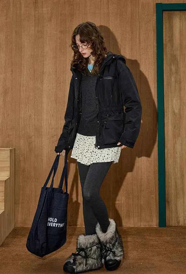 Streetwear American Style Down Fill Parka Jacket