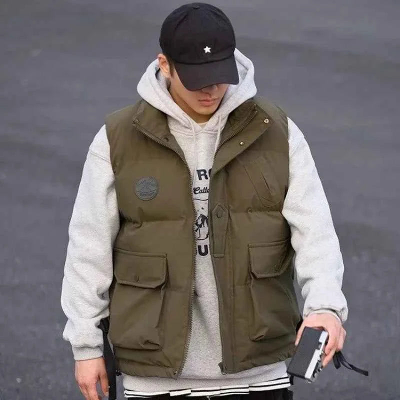 Japanese Trend Thickened Winter Cotton Vest