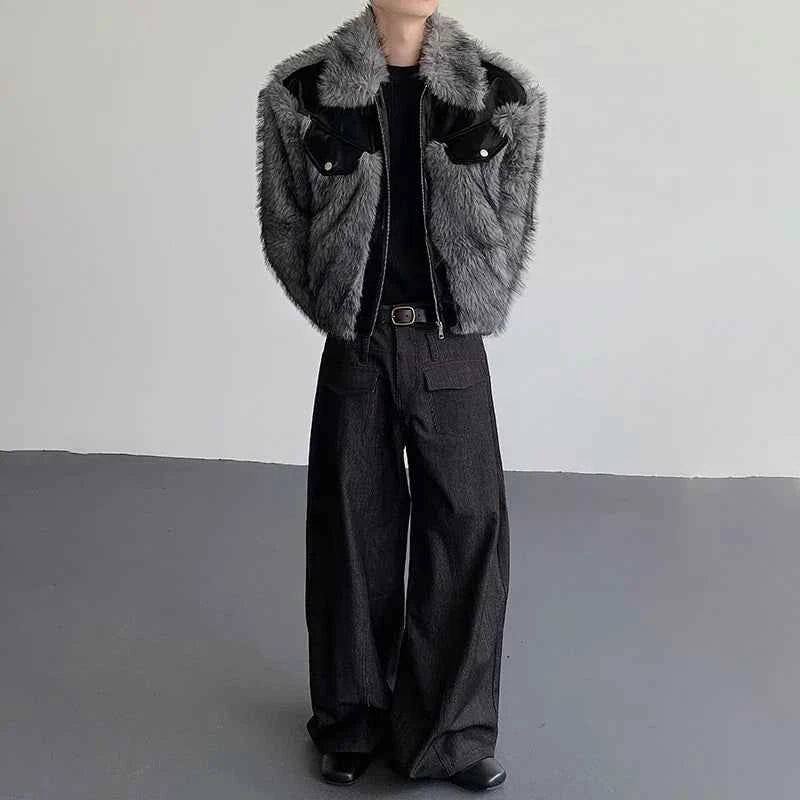 Luxurious High Quality Patchwork Faux Fur Jacket