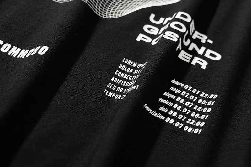 Y2K Oversized Graphic Printed Ribbon T-Shirt