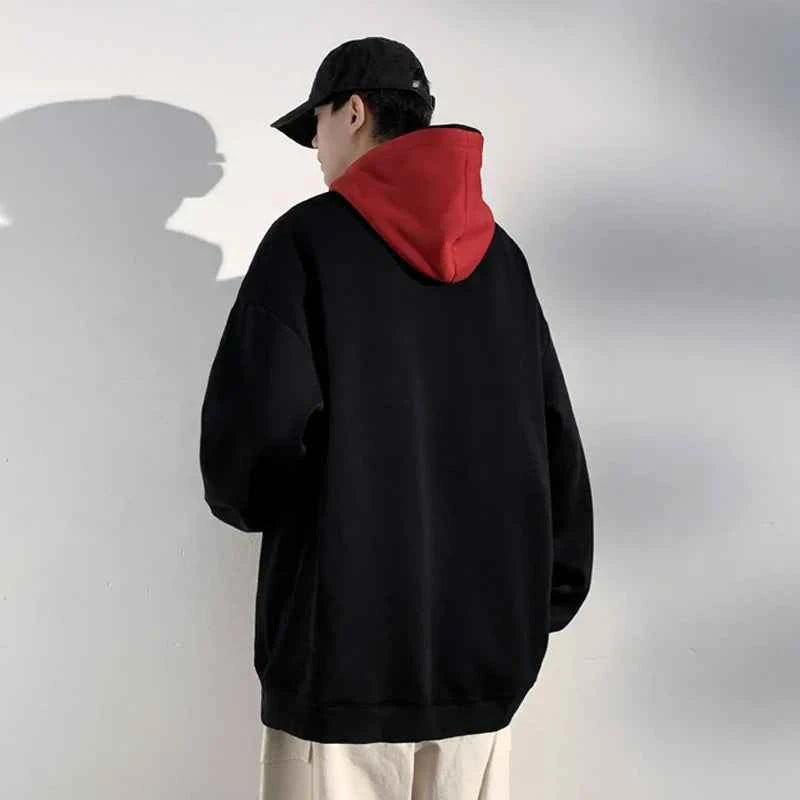 Streetwear Retro Letter Printed Loose Hoodie
