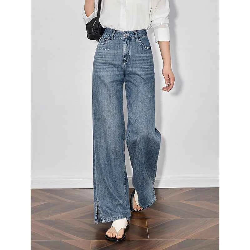 Handmade Wide Leg Denim Jeans