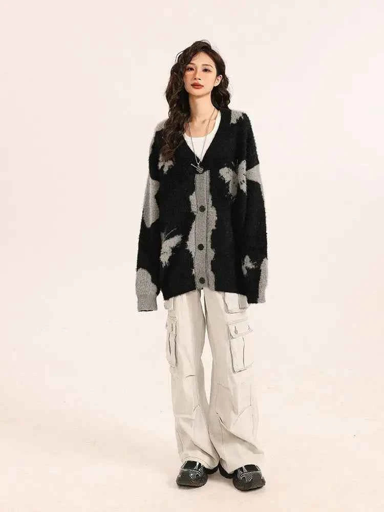 Women Cool Retro Loose Knitted Cardigan