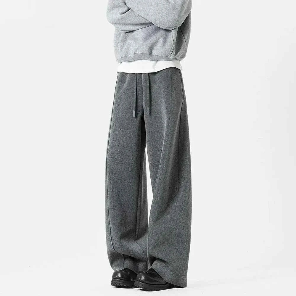 Youthful Wrinkled Campus Straight Leg Sweatpants