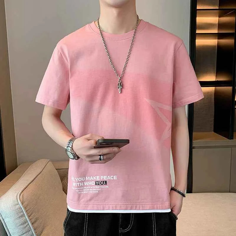 Oversized Letter Print Casual Short Sleeve T-Shirt