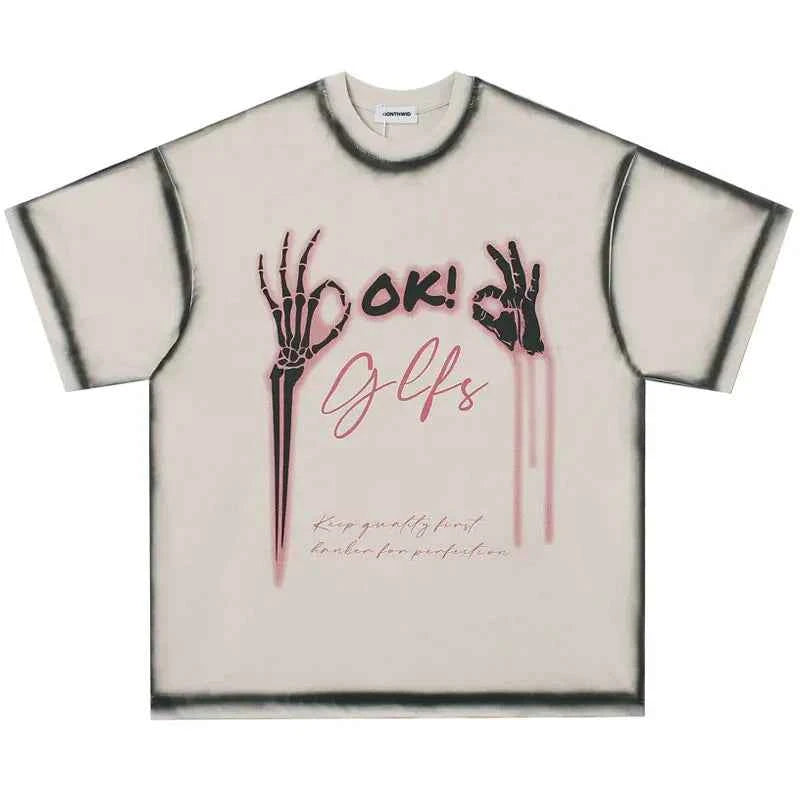 Graphic Punk Gothic Short Sleeve T-Shirt