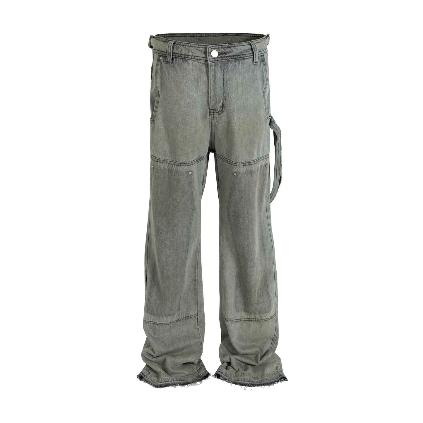 Distressed Vintage Ink Splash Baggy Jeans