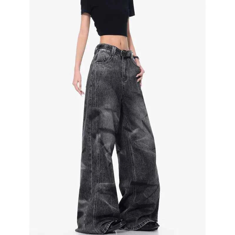 American Style Retro High Vintage Workwear Jeans