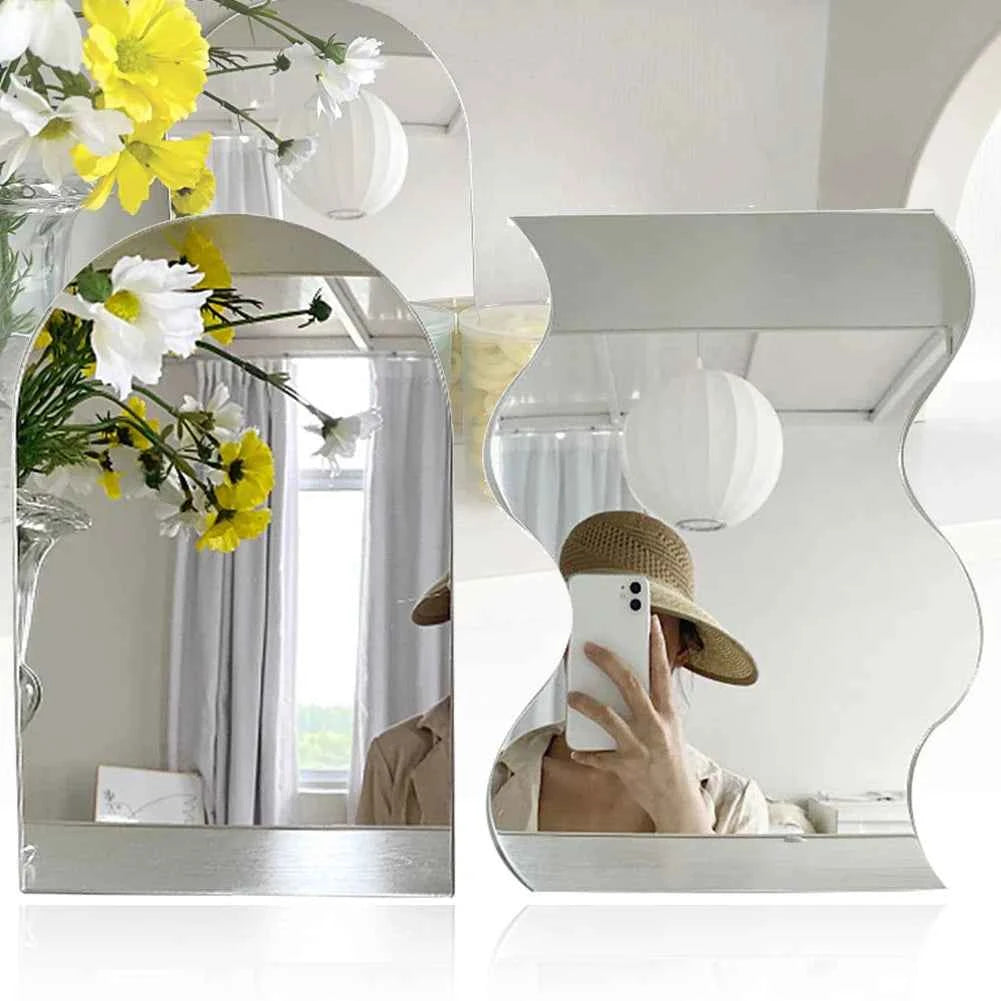 Irregular Edges Wavy Mirrors