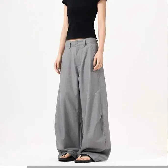 Premium American Style Retro Pleated Machete Pants