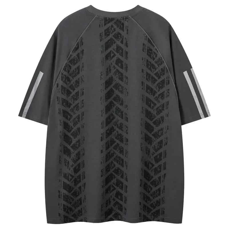 Y2K Cozy Graphic Patchwork Racing Sports T-Shirt