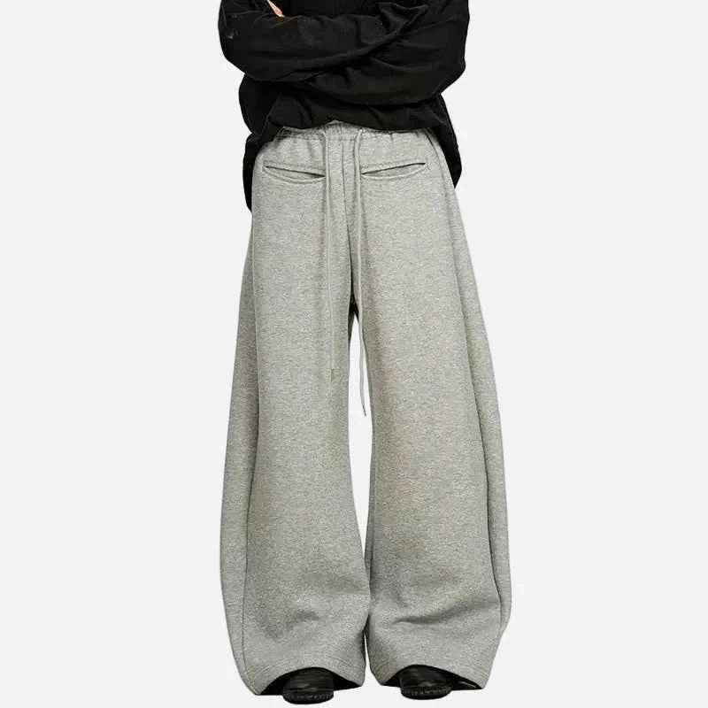 High End American Style Wide Leg Sports Sweatpants