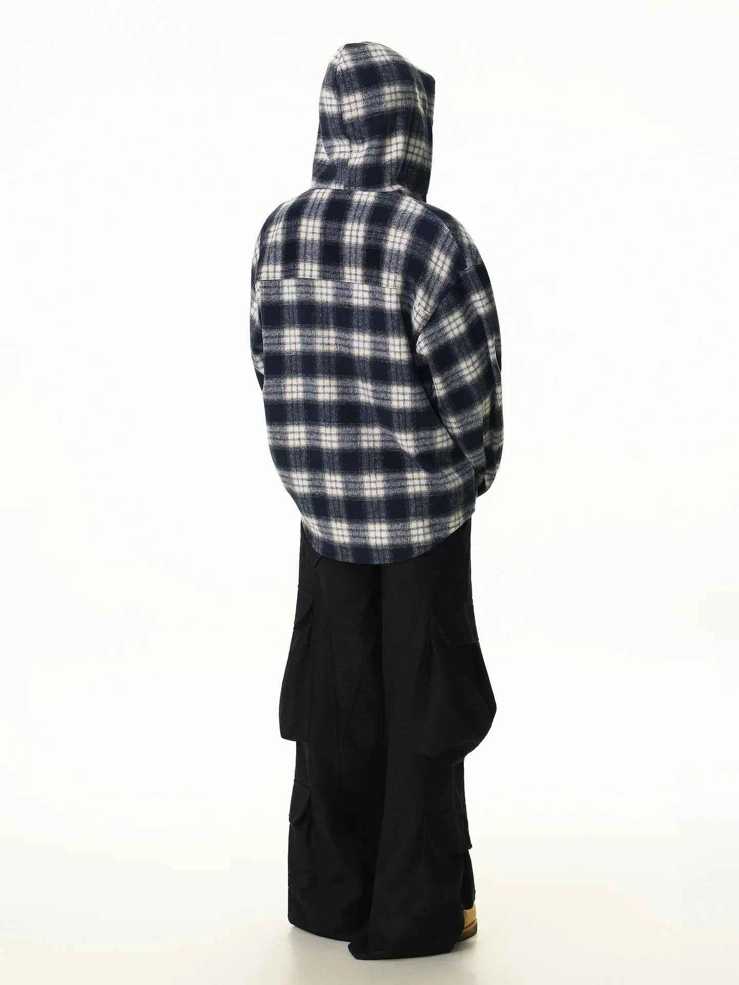 Signature Plaid Thick Casual Hooded Vintage Shirt