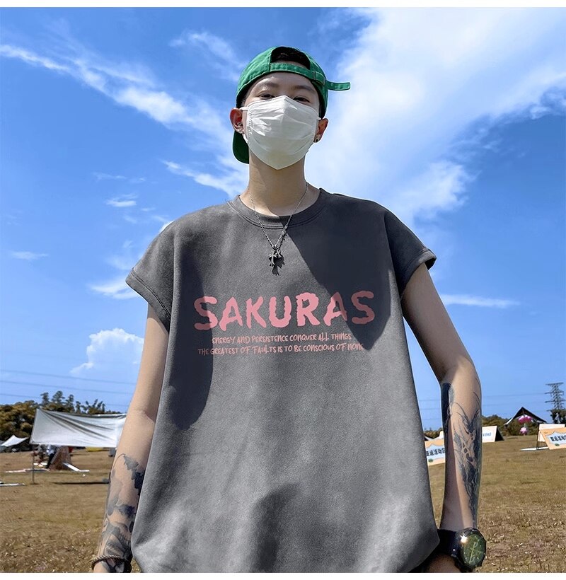 SAKURAS Colorful Scenery Painting T-Shirt