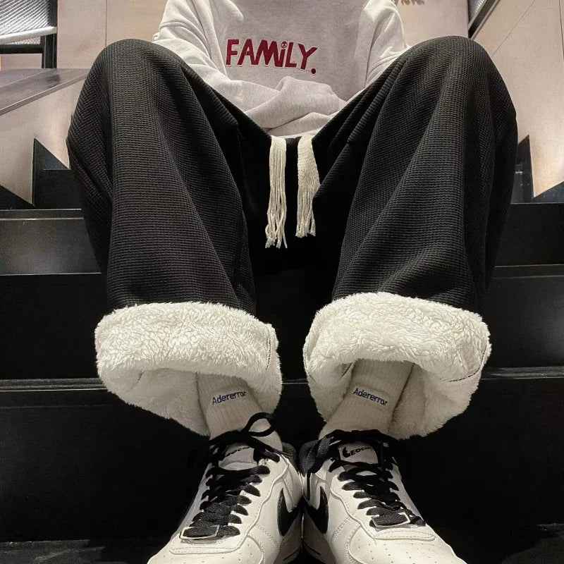 Trendy Casual Corduroy Fleece slimming Jogger