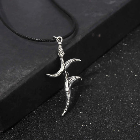 Spectral Steed Black Dagger Necklace