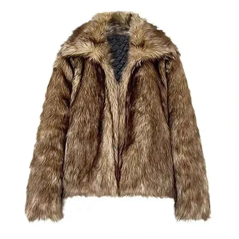 Winter Heavy Weight Cozy Imitation Fur Jacket