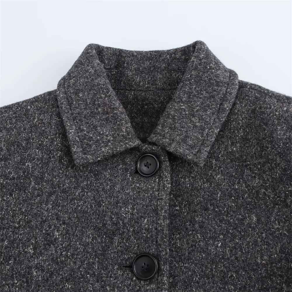 Effortless Decorative Style Loose Wind Coat