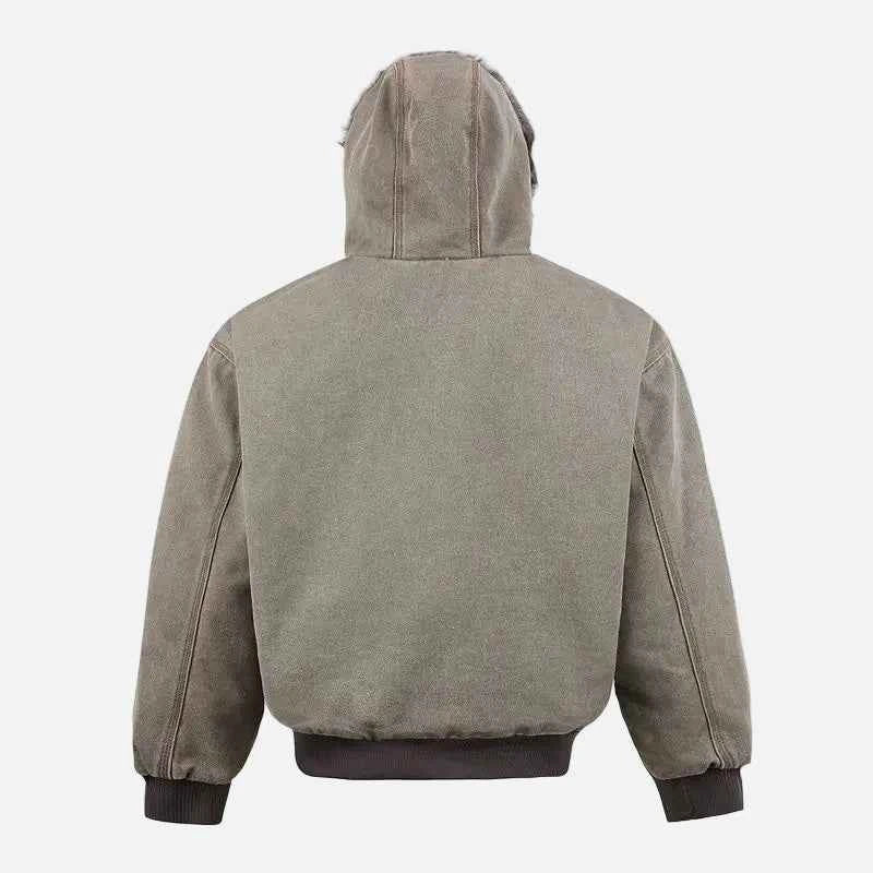 Hip Hop Retro Hooded Padded Parkas Jacket