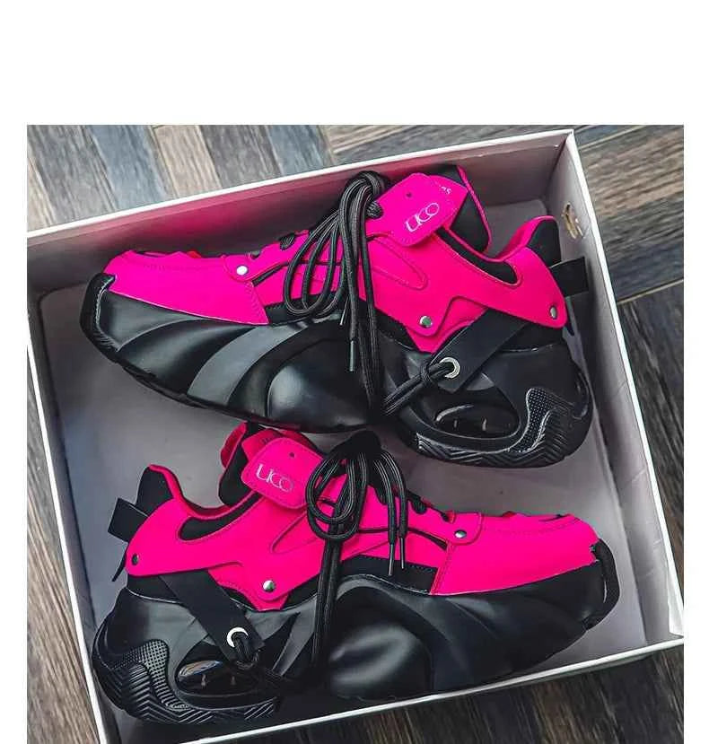 Woman pink shoes Aletha R Chunky sneakers
