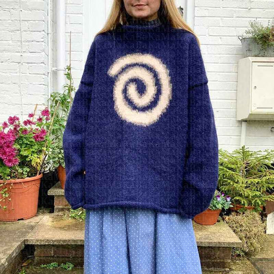 Women Cute Cozy Gothic Long Sleeve Sweater