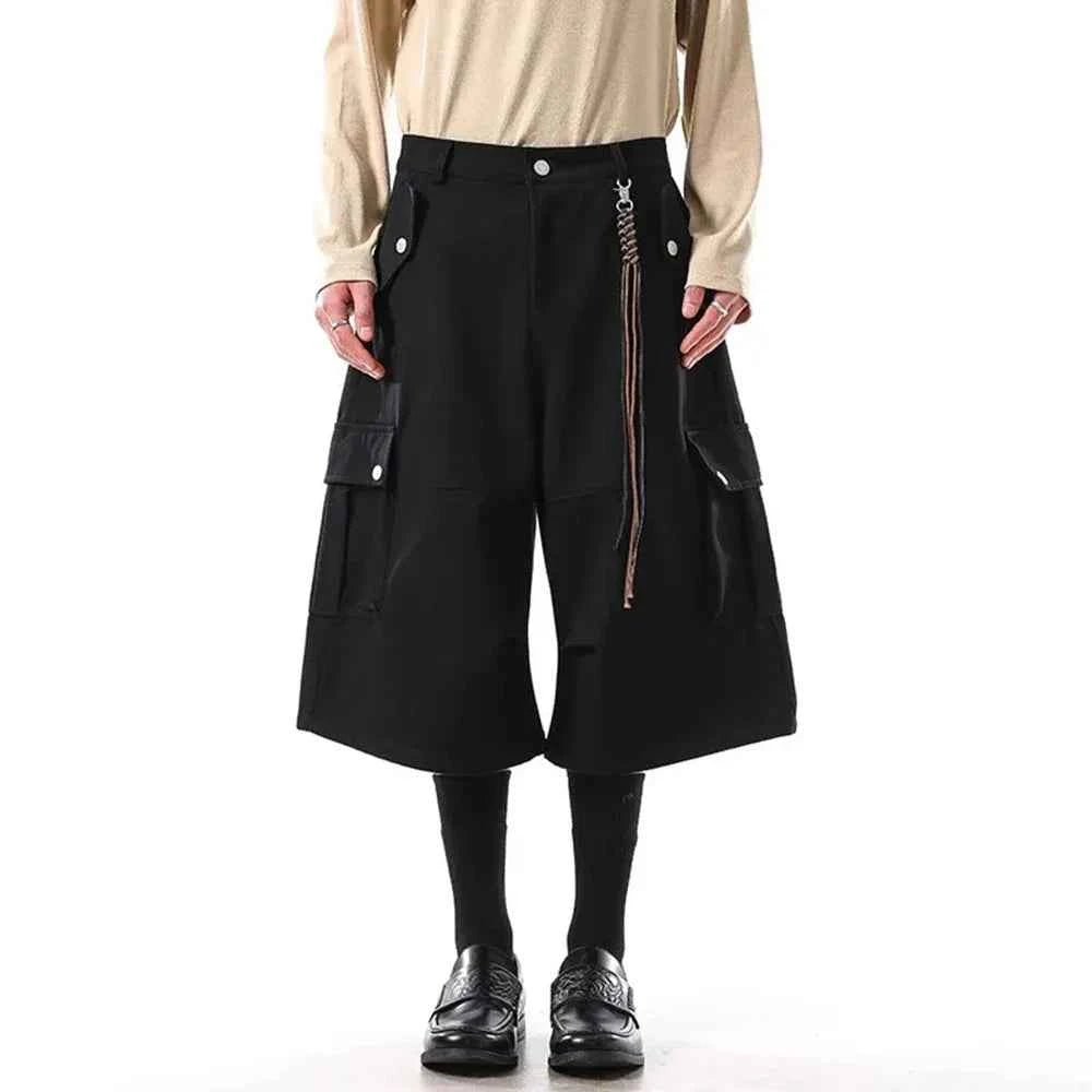 Retro American Cotton Workwear Cargo Jorts