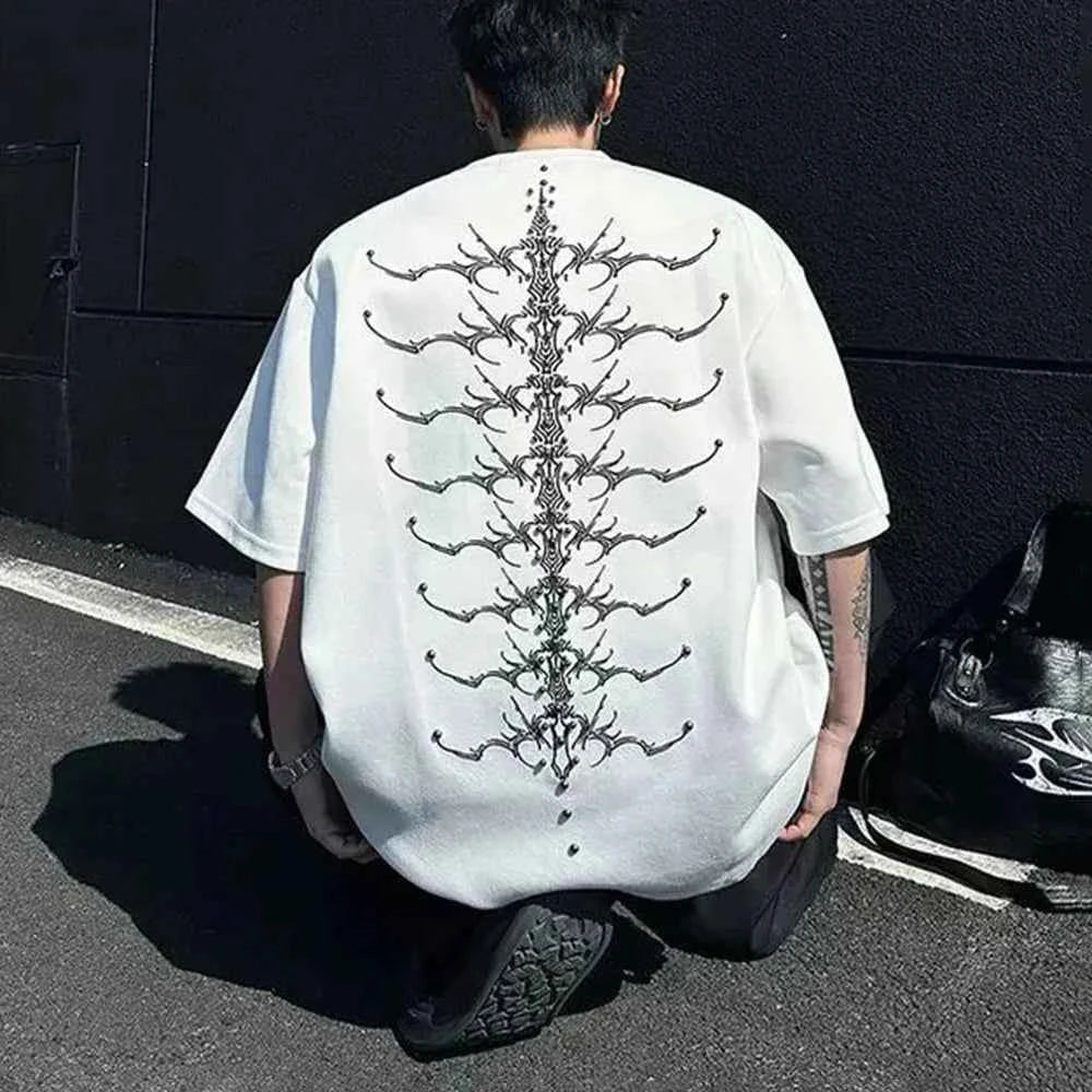 Embroidered Retro Short Sleeve T-Shirt