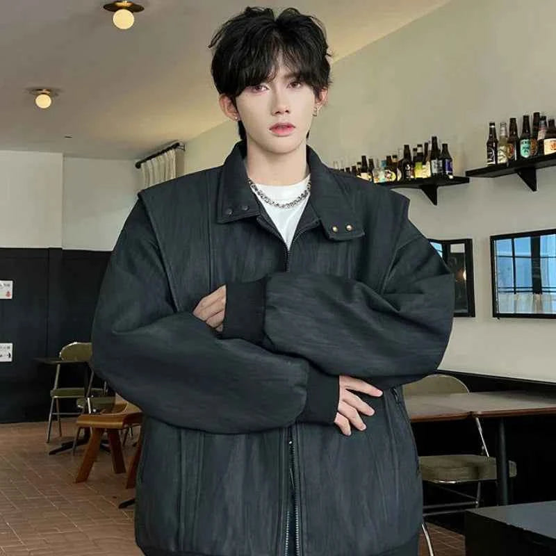 Autumn Deconstruction American Zipper Jacket