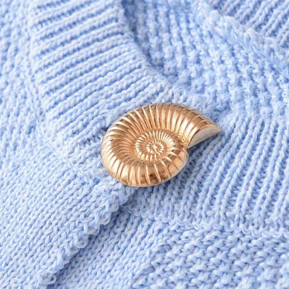 Comfortable Gold Button Sleeveless Knit Cardigan