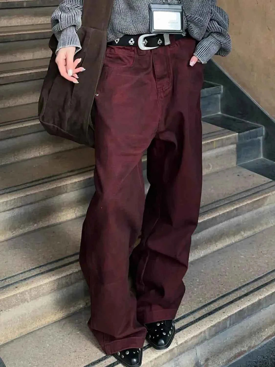 Wardrobe Staple Vintage Washed Wide Leg Jeans