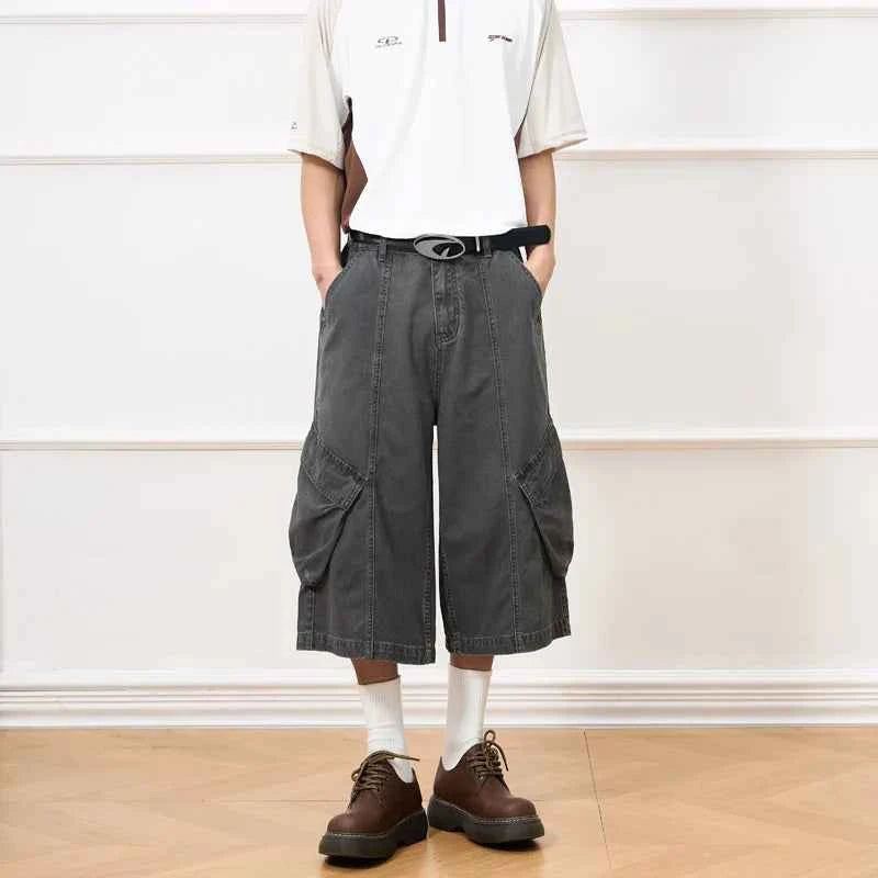 Comfortable Workwear Hip Hop Cargo Jorts