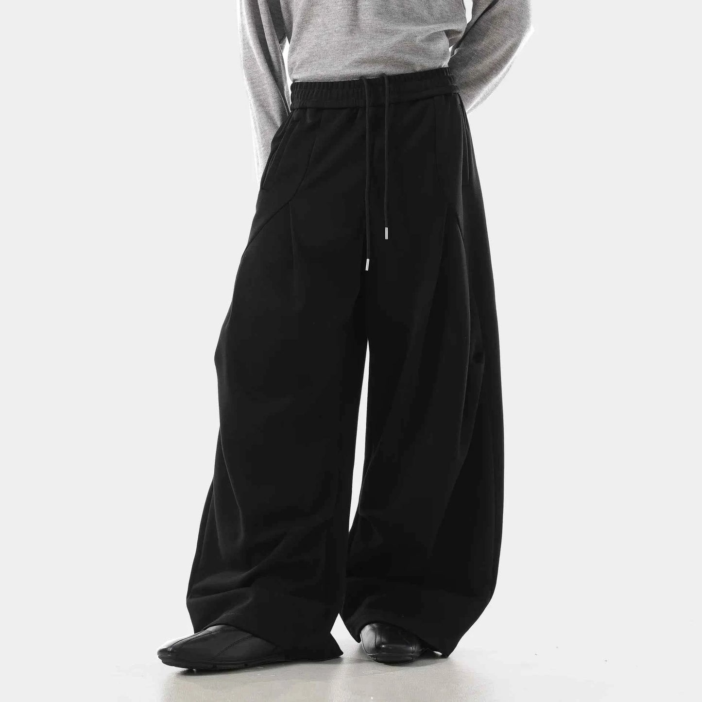 Effortless Elastic Waist Lantern Baggy Jogger