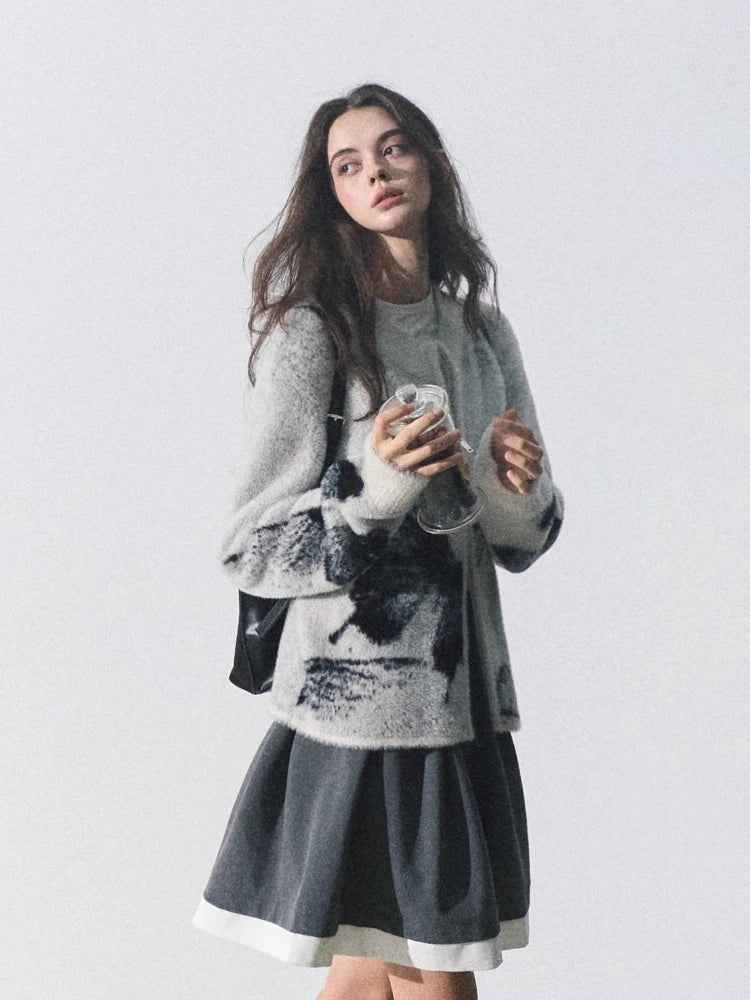 Versatile Slimming Casual Butterfly Pattern Cardigan