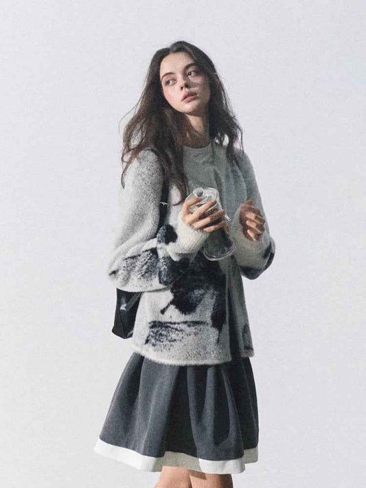 Versatile Slimming Casual Butterfly Pattern Cardigan