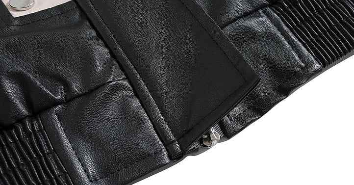 Trendy Streetwear Handsome Motorcycle PU Leather Jacket