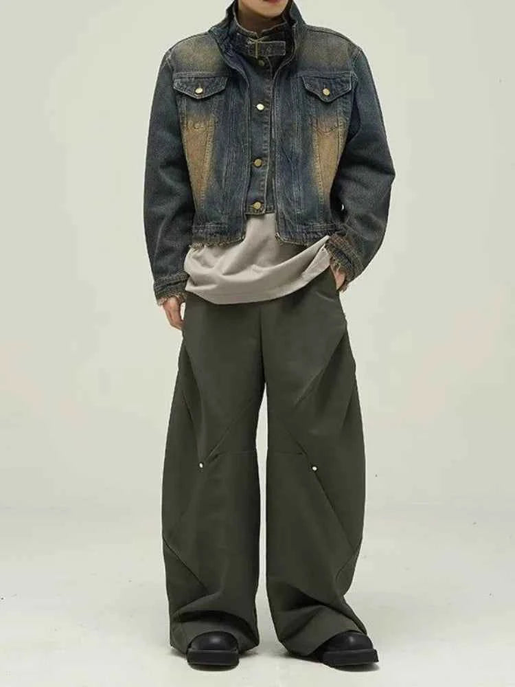 Retro Distressed Japanese Denim Jacket
