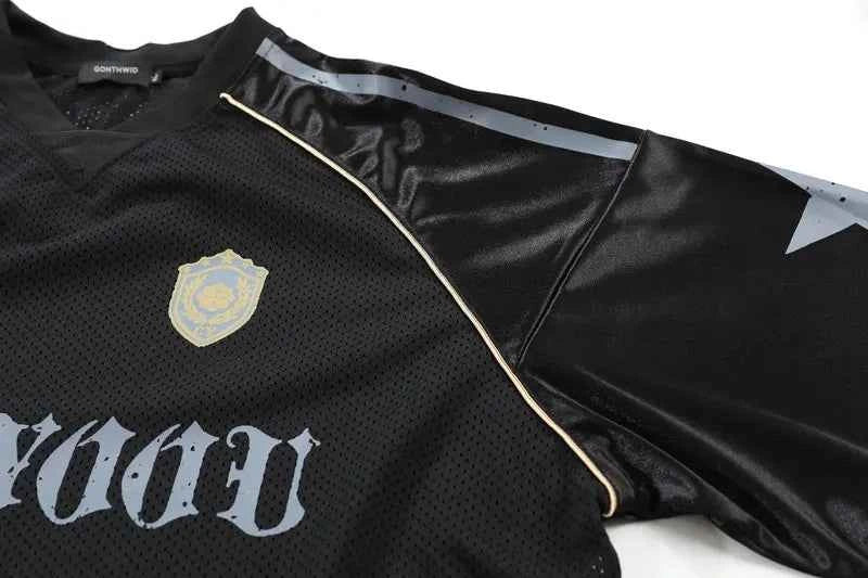 Streetwear Oversize Letter Star Graphic Sport T-Shirt