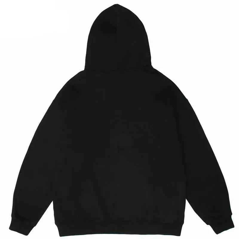 Essential Graffiti Print Hip Hop Hooded Sweatshirt