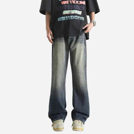 Trendy Ombre Flare Jeans