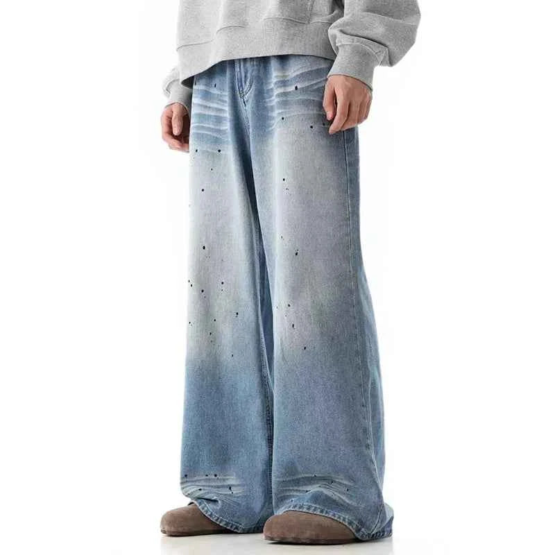 Retro Boy Freind Vintage Oversized Blue Casual Jeans
